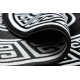 Modern GLOSS szőnyeg kör 6776 85 elegáns, keret, görög fekete / elefántcsont