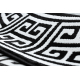 Kilimas GLOSS Apskritas kilimas Šiuolaikinis 6776 85 stilingas, rėmas, Graikų kalba raktas juoda / dramblio kaulo