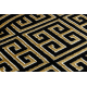 Kilimas GLOSS Apskritas kilimas Šiuolaikinis 6776 86 stilingas, rėmas, Graikų kalba raktas juoda / auksas