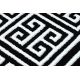 Dywan, Chodnik GLOSS nowoczesny 6776 85 stylowy, ramka, grecki czarny / kość słoniowa