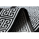 Σύγχρονο GLOSS Χαλί, Δρομέας 6776 85 κομψό, πλαίσιο, ελληνικά μαύρο / ελεφαντόδοντο