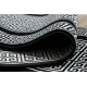 модерен GLOSS килим, Пътека 6776 85 стилен, кадър, Гръцки черно / слонова кост