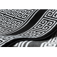 Alfombra, alfombra de pasillo GLOSS moderno 6776 85 elegante, marco, griego negro / marfil