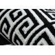 Dywan, Chodnik GLOSS nowoczesny 6776 85 stylowy, ramka, grecki czarny / kość słoniowa
