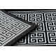 Alfombra, alfombra de pasillo GLOSS moderno 6776 85 elegante, marco, griego negro / marfil