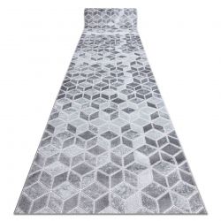 Alfombra YOYO GD59 blanco / gris - Gatito para niños, estructural, sensorial Flecos