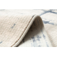 Tappeto YOYO GD80 bianco / grigio - Tigre per bambini, strutturali, sensoriali Frange 