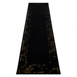 Modern GLOSS Teppich, Läufer 408C 86 Rahmen stilvoll, glamour, art deco schwarz / gold