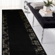 Tapis, le tapis de couloir GLOSS moderne 408C 86 Cadre élégant, glamour, art deco noir / or