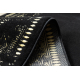 Tappeto, tappeti passatoie GLOSS moderno 408C 86 Telaio elegante, glamour, art deco nero / oro