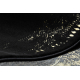 Moderne GLOSS Teppe, Løper 408C 86 Ramme stilig, glamour, art deco svart / gull