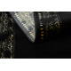 Alfombra, alfombra de pasillo GLOSS moderno 408C 86 Marco elegante, glamour, art deco negro / oro