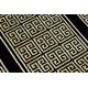Dywan, Chodnik GLOSS nowoczesny 6776 86 stylowy, ramka, grecki czarny / złoty