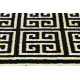 Dywan, Chodnik GLOSS nowoczesny 6776 86 stylowy, ramka, grecki czarny / złoty
