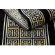 Modern GLOSS Carpet, Runner 6776 86 stylish, frame, greek black / gold