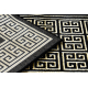 Tepih, Pločnik GLOSS moderna 6776 86 stilski, okvir, grčki crno / zlatna