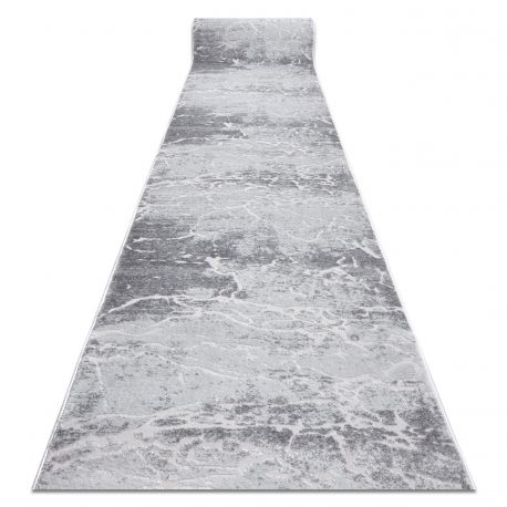 Läufer Strukturell MEFE 6182 zwei Ebenen aus Vlies grau 60 cm