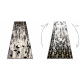 Tappeto, tappeti passatoie GLOSS moderno 409A 82 Cubo elegante, glamour, art deco nero / grigio / oro