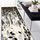 Modern GLOSS Carpet, Runner 409A 82 Cube stylish, glamour, art deco black / grey / gold