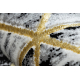 Modern GLOSS Teppich, Läufer 409A 82 Würfel stilvoll, glamour, art deco schwarz / grau / gold