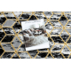 модерен GLOSS килим, Пътека 409A 82 Кубче стилен, glamour, art deco черно / сив / злато