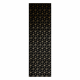 Koberec, Behúň GLOSS moderný 409C 86 Kocky štýlový, glamour, art deco čierna / zlatá 