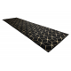 Tappeto, tappeti passatoie GLOSS moderno 409C 86 Cubo elegante, glamour, art deco nero / oro