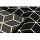 Modern GLOSS szőnyeg, futó szőnyegek 409C 86 Kocka elegáns, glamour, art deco fekete / arany