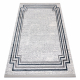 Modern carpet TULS structural, fringe 51242 Frame ivory / blue