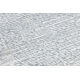 Moderní koberec TULS strukturální, střapce 51242 Rám slonová kost / modrý