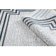Moderne teppe TULS strukturell, frynser 51242 Ramme elfenben / blå