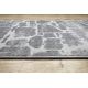 MEFE futó szőnyeg Structural 6184 két szintű gyapjú sötétszürke 60 cm