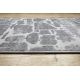 Runner Structural MEFE 6184 two levels of fleece dark grey 90 cm