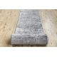 Alfombra de pasillo Structural MEFE 6184 dos niveles de vellón gris oscuro 100 cm
