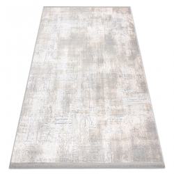 Moderne teppe TULS strukturell, frynser 51231 Årgang elfenben / grå