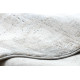 Tapete YOYO GD62 branco / cinza - Nuvens de pelúcia para crianças, estrutural, sensorial Franjas