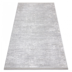 Moderne teppe TULS strukturell, frynser 51248 grå