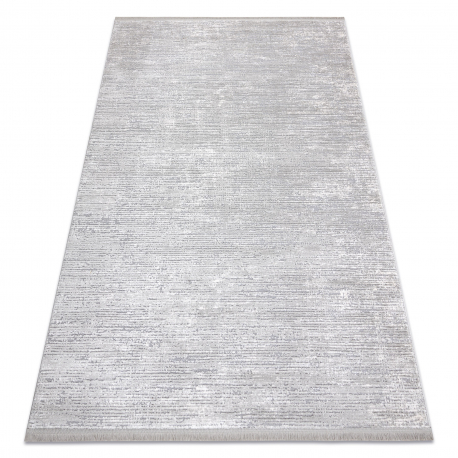 Moderní koberec TULS strukturální, střapce 51248 šedá