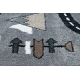 Tæppe FUN Route til børn, gade, dyr grå