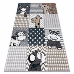 Carpet FUN Pets for children, animals grey