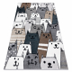 Carpet FUN Gatti for children, cats, animals colorful multi