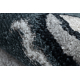 Alfombra BERBER cuadrado 9000 azul oscuro Franjas Bereber Marroquí Shaggy
