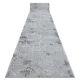 Alfombra de pasillo Structural MEFE 8725 dos niveles de vellón gris 90 cm