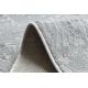 Alfombra de pasillo Structural MEFE 8725 dos niveles de vellón gris 90 cm