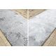 Сучасний килим SAMPLE Naxos A0115 full embosy, Геометричний - структурний, кремовий / золото