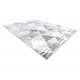 Teppich POLI 9051A Geometrisch, Dreiecke weiß / grau