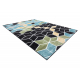 Carpet POLI 9139A Cube 3D black / blue
