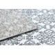 Carpet ARGENT - W4949 Flowers white / grey