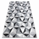 Килим ARGENT - W6096 трикутники сірий / білий