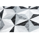 Tæppe ARGENT - W6096 Trekanter grå / sort